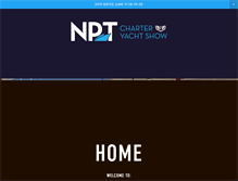 Tablet Screenshot of newportchartershow.com